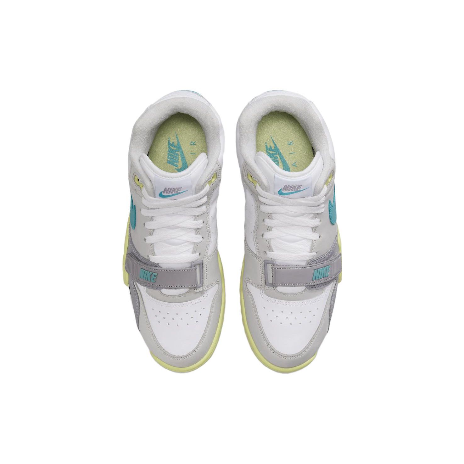 Мужские кроссовки Nike Air Trainer 1 Citron серо-белые цементно-серые FQ8828-100 43 — фото 4