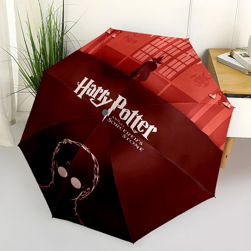 

1pc Harry Potter Sorcerer s Stone Minimalist Poster Umbrella with Plastic Handle,Cartoon Pattern,Suitable for All Seasons Multi-functional Umbrella516