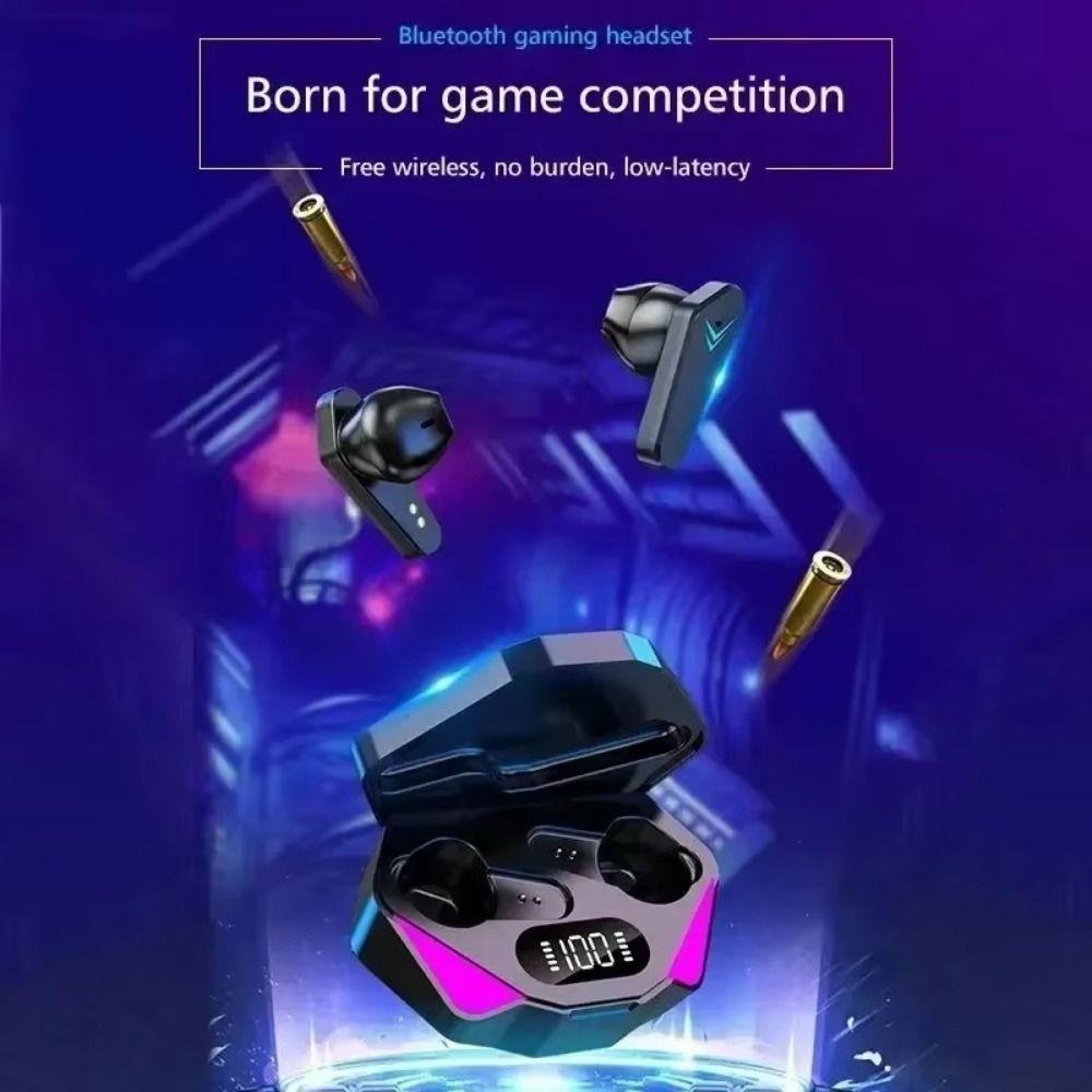 Fones de Ouvido Sem Fio com Display LED e Estojo de Carregamento Fones de Ouvido Sem Fio Bluetooth Funcionando