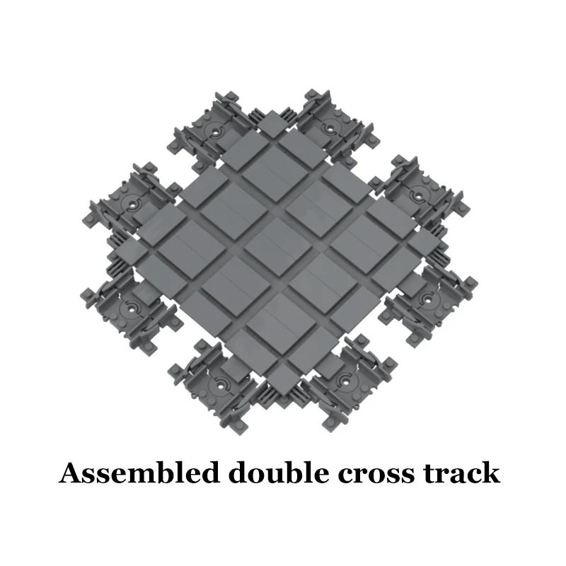 City Train Parts Tracks Train Station Bricks Railway Buffer Stop Model Rails Straight Curved Railways Building Blocks MOC Toys