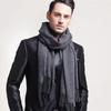 Solid Color Warm Scarf Long Tassel Shawl Fashion Men Scarf