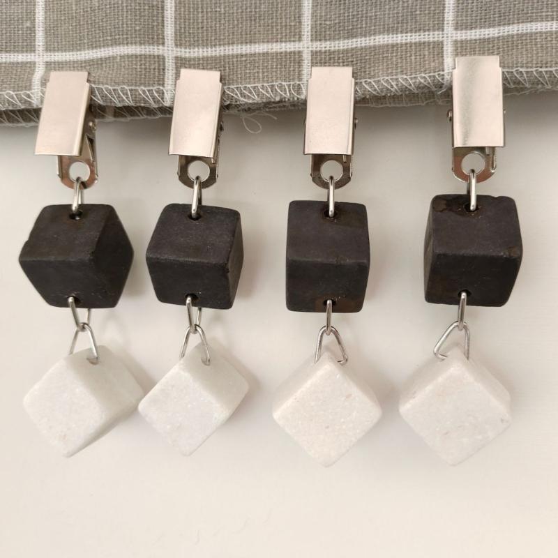 Zestaw 4 obciążników do obrusu Metalowy klips Zawieszka Ciężkie wieszaki na obrusy na stoły piknikowe Dekoracja Wewnątrz Na zewnątrz