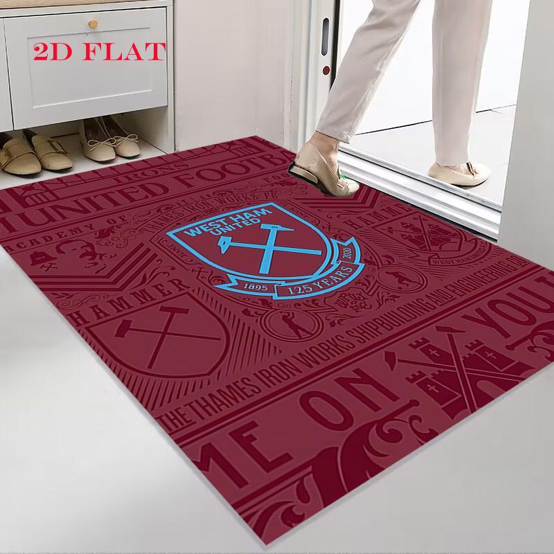 Dywan z logo West Ham do salonu, sypialni, domu, dekoracja sofy, antypoślizgowa mata podłogowa dla dzieci do zabawy