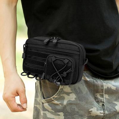 Men Waist Belt Bag Fanny Pack Molle Accessories  Mobile Bag For Multifunctional Climb Camping Male Tool Gear Hip Bag Waist Pouch