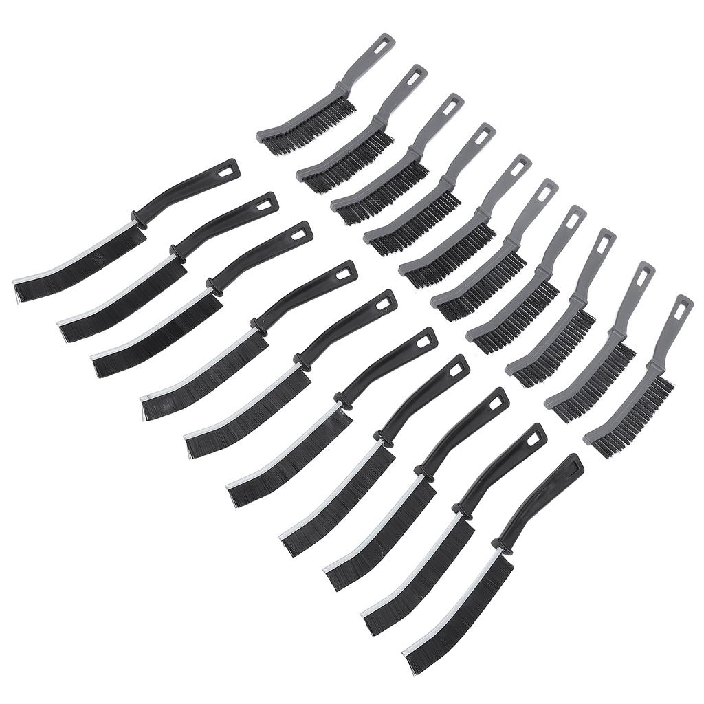 20pcs Multifunctional Crevice Brush Convenient Hangable Ergonomic Hard Bristle Crevice Brush for