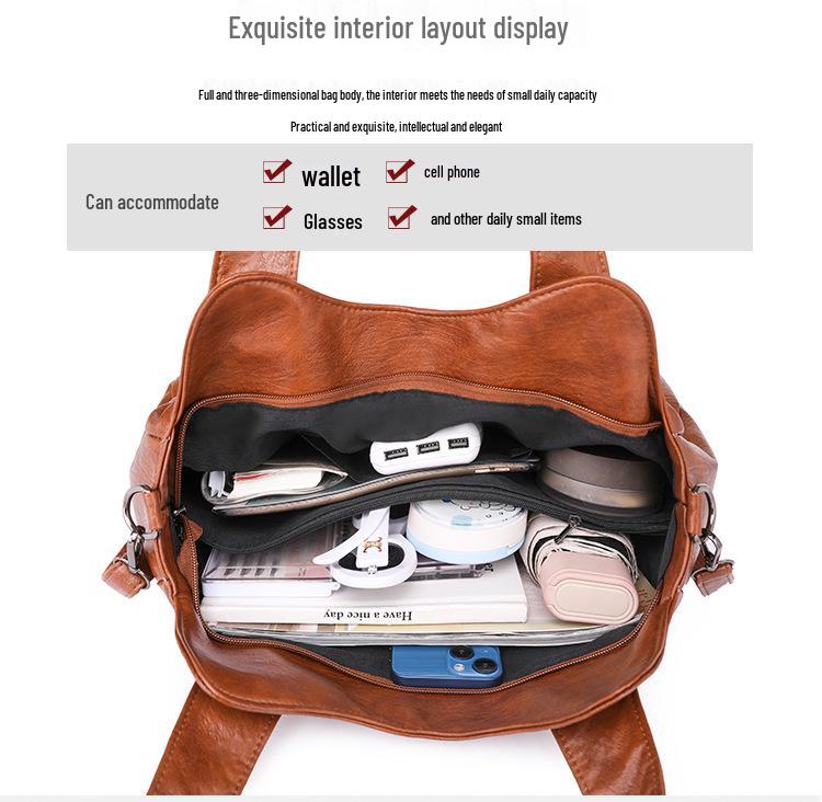 Women's Large Capacity Urban Minimalist Shoulder & Crossbody Tote Bag