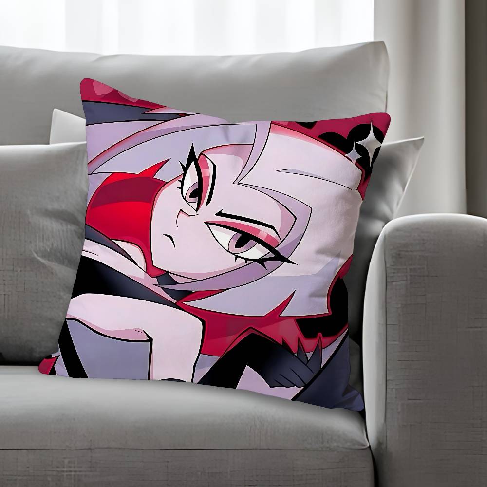 Lute HHazbinES Anime Celebrity Merchandise AllMatch Printed Pillow Case Sofa Car Office Room Decoration Protector