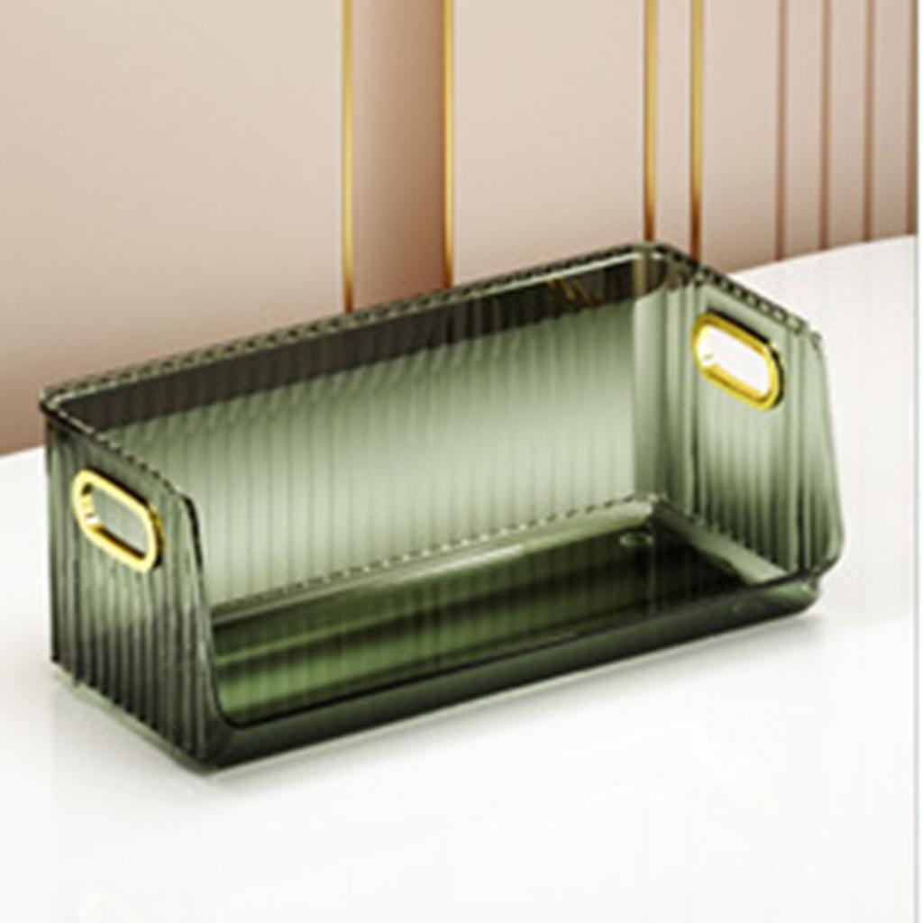Desktop Storage Rack PET Transparent Stackable Modern Stylish Storage Box for Cup Makeup