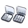 Empty Square Makeup Palette Magnetic Suction With Mirror Eyeshadow Blush Matte Black Box With Pan Cosmetic Blush Container