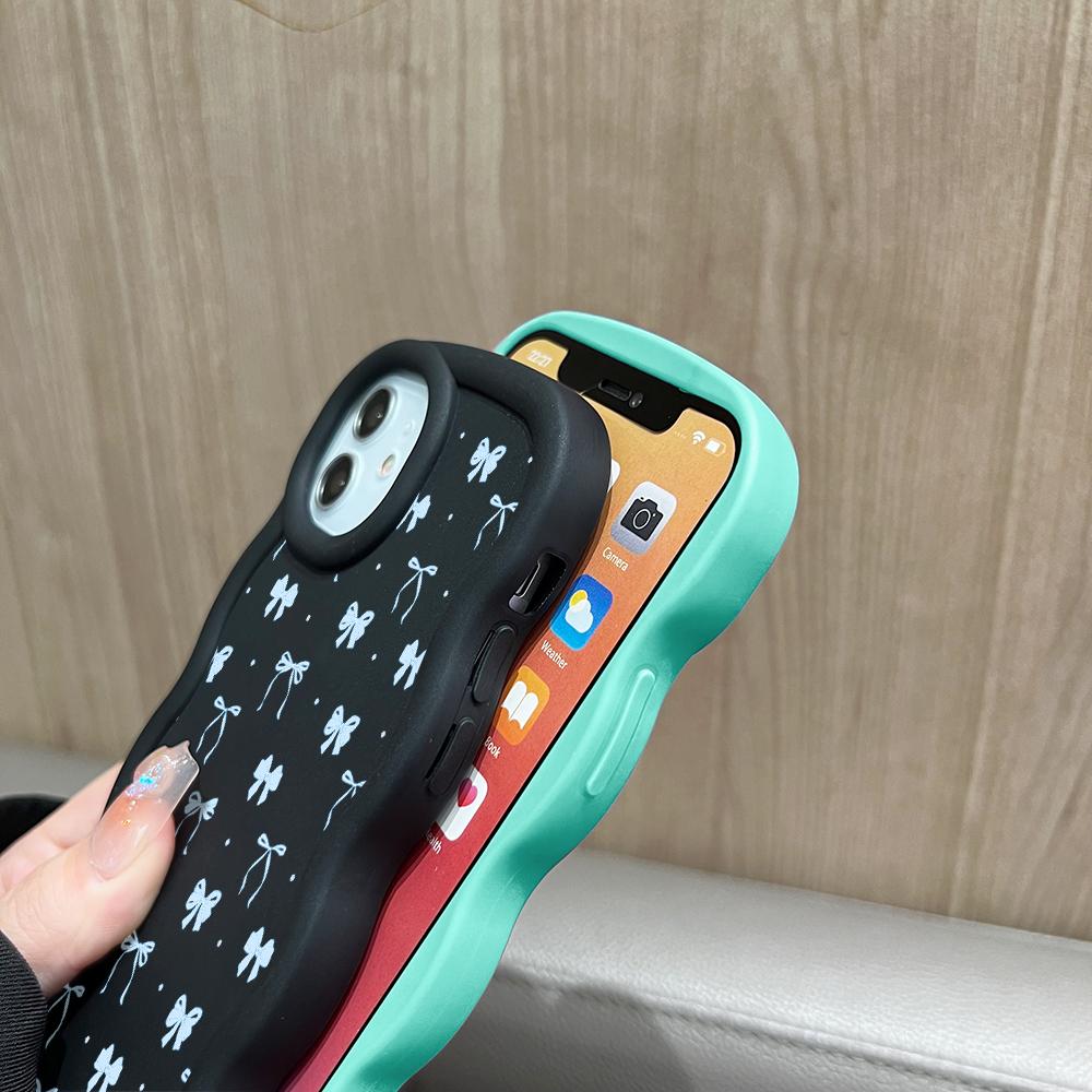Malovaný vzor Big Wave Edge Měkký silikonový materiál Macaron Pouzdro na telefon Nárazuvzdorný ochranný gumový obal pro iPhone Huawei Honor Infinix Tecno