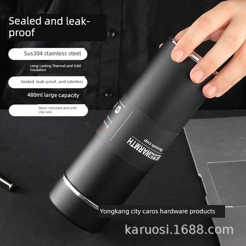 Men's Large-Capacity Thermos Cup Stainless Steel Portable Business Straight Cup Gift Student Tea Cup Large Size