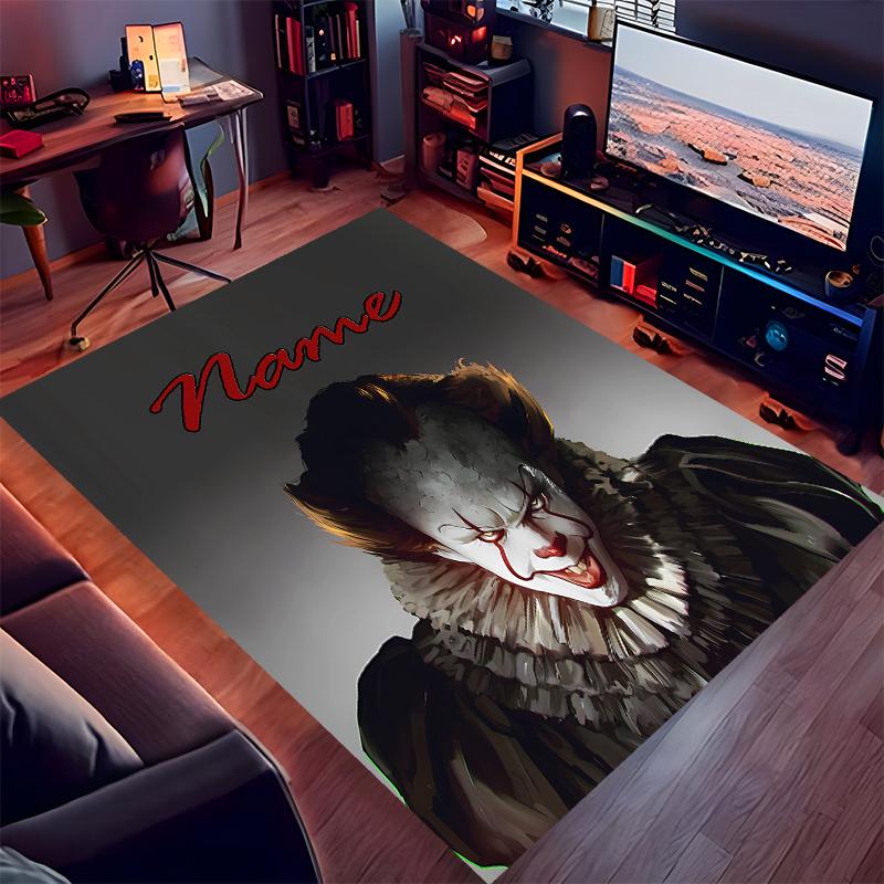 Custom personalization Pennywise the Dancing Clown Print Area Rug - Soft, Washable Non-Slip Indoor Mat,Living Room,Home&Office Decorative Rug