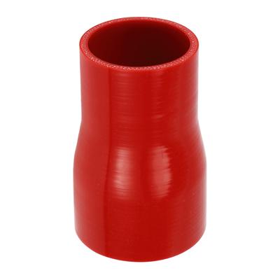 X AUTOHAUX 1 Piece Inner Diameter 63-76mm/2.48"-2.99" Length 127mm/5.00" 0 Degree Red Car Silicone