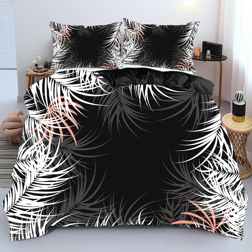 

Tk Растение Трехкомпонентное Домашний текстиль Постельное белье 3D Цифровая печать Пододеяльник Индивидуальный заказ 135 * 200Cm 50 * 80cm * 1 two-piece set