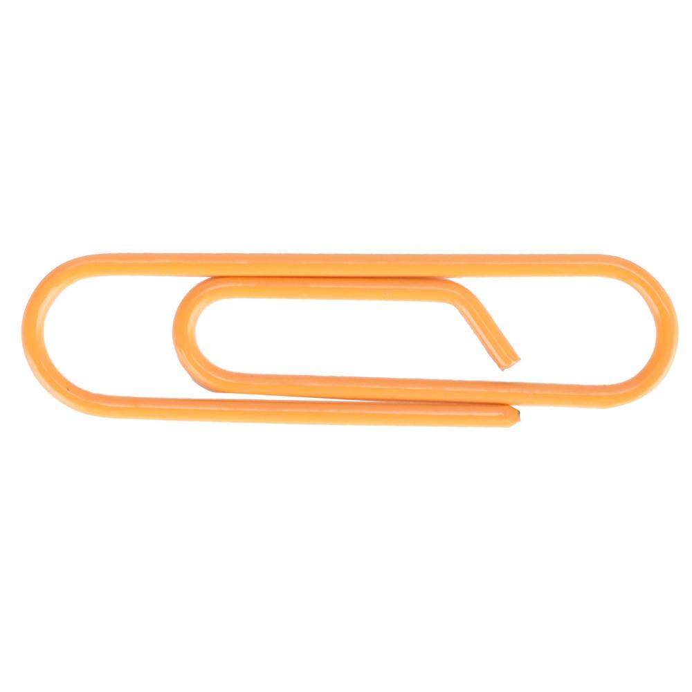 Schattig Ontwerp 3 Doosjes Paperclip Metaal Sinaasappelvormige Paperclip Draagbaar Ontwerp PET Gecoat Draad Kleine Paperclip Huis