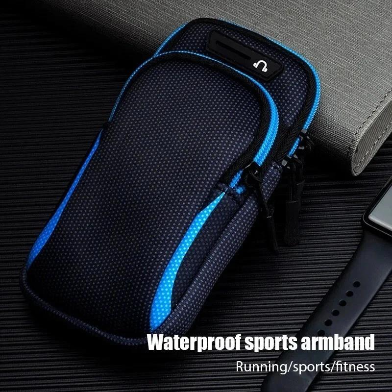Universal Phone Armband Outdoor Fitness Running Sports Cell Phone Holder With Headphone 3.5mm Jack Mobile Phone Bag For iPhone 6