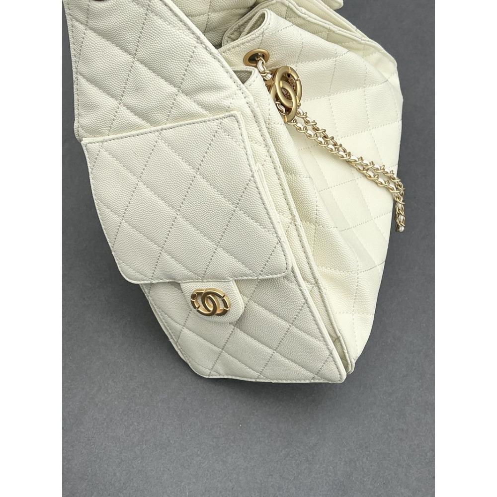 25 Novas bolsas femininas de couro padrão caviar padrão bola grande capacidade bolsa hippie hobo corrente diamante cordão axila