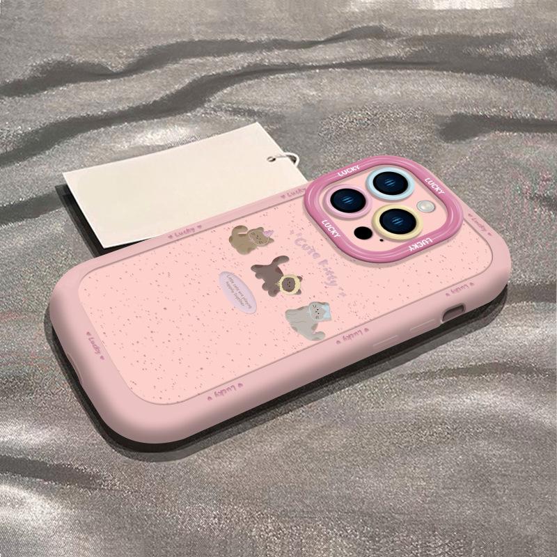 Kociak Kawowy Odpowiedni na Etui na Telefon Komórkowy Apple 15 Iphone14promax Prosty 13 Smycz Damska 16/8p