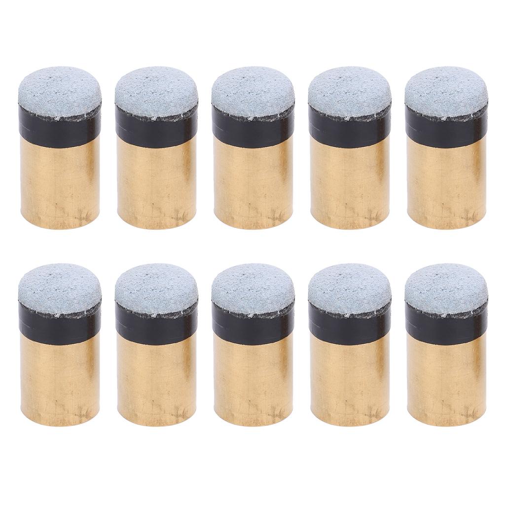 10Pcs Bag Billiard Ball Accessories Pool Cue Nine Balls Club Replacement Screw Tips13MM