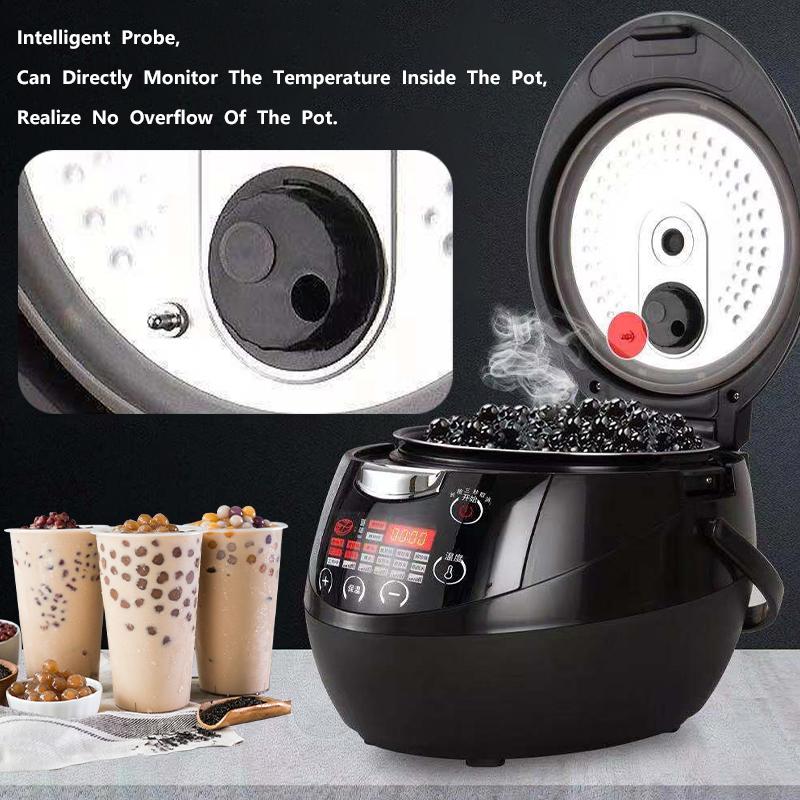 8L Tapioca Cooker Milk Tea Shop Pearl Cooker Bubble Tea Pearl Warmer Pot Taro ball/Sago/Red Bean Cooker Machine 900W 110V/220V