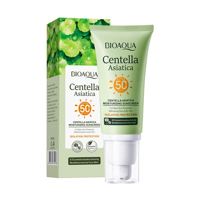 Centella Asiatica Sunscreen SPF50 PA+++ Moisturizing Hydrating UV Protection Face Sun Cream 50g 50g