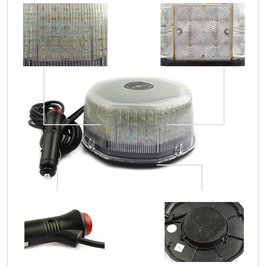 New Design 240 LED Round Flashing Strobe Car Truck Roof Top Emergency Warning Signal Light