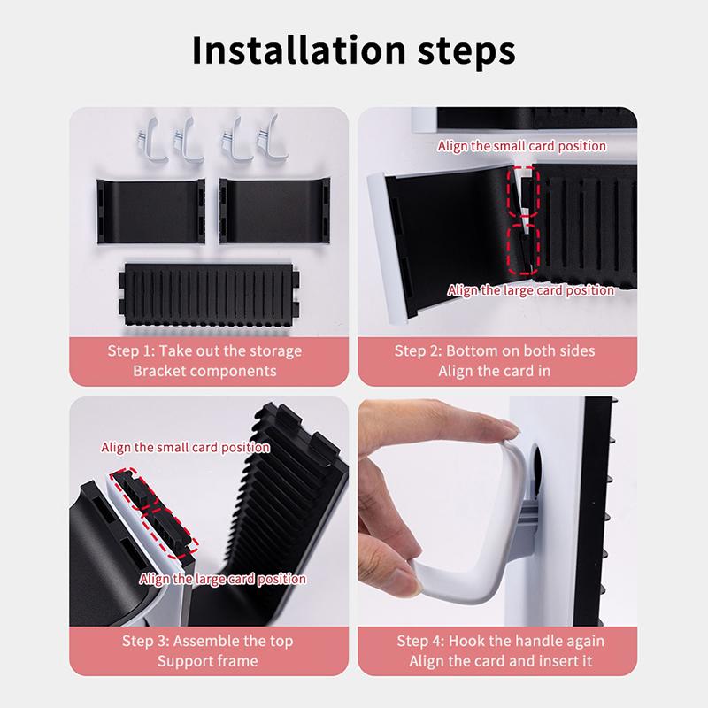 Universal Game Storage Stand Host Disc 18 Cd Storage Box Holder Game Controller Bracket For Ps5 Ps4 Ps3 Xbox Switch Disc Shelf