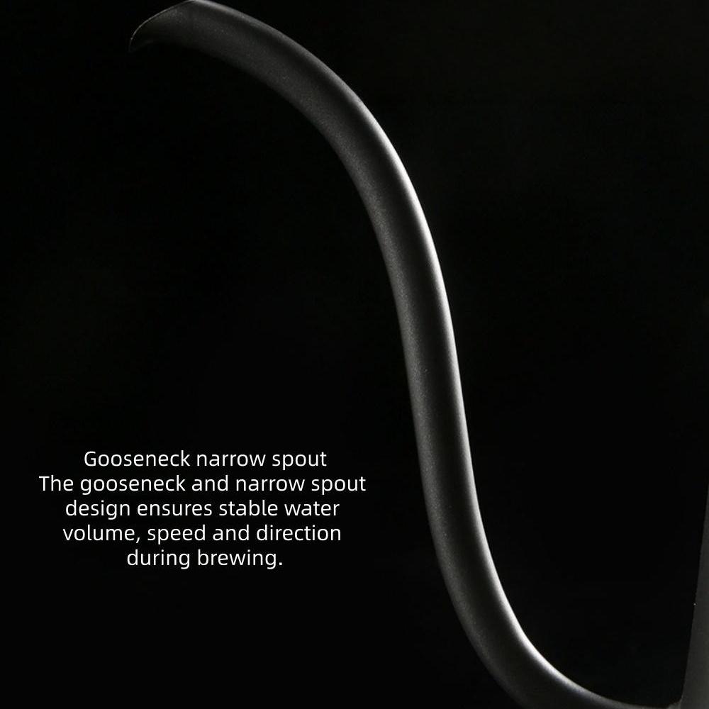 Mini Stainless Steel Coffee Pour-Over Kettle Teflon, Long Thin Spout with Temp Control for Drip/Filter Coffee Barista/Home KFS-030