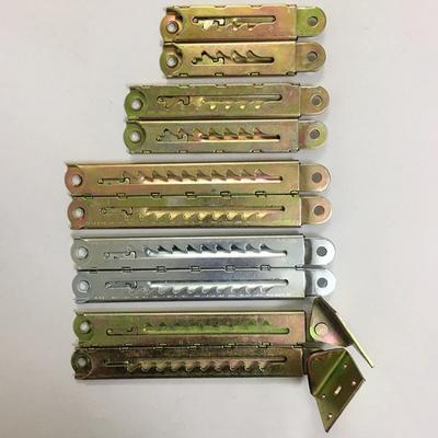 2 pz/lotto Meccanismo di regolazione a cricchetto lineare 4 5 7 10 posizioni per supporto di sollevamento del telaio della cerniera del cricchetto del poggiatesta del divano del letto