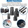 4-pcs 1/2-inch 3/8-inch 1/4-inch Impact Socket Adapter and Reducer Set Cr-V Industrial Grade Impact Sockets Adapters.