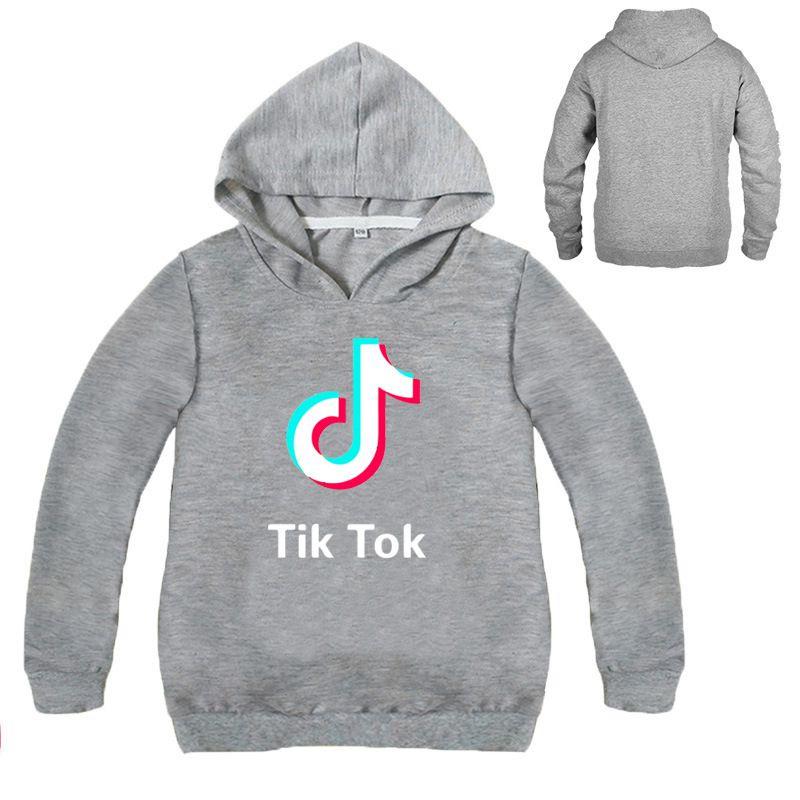 Tok Tik Childrens Letter Sweater Long Sleeve Hoodie Fashion Tops Pullover