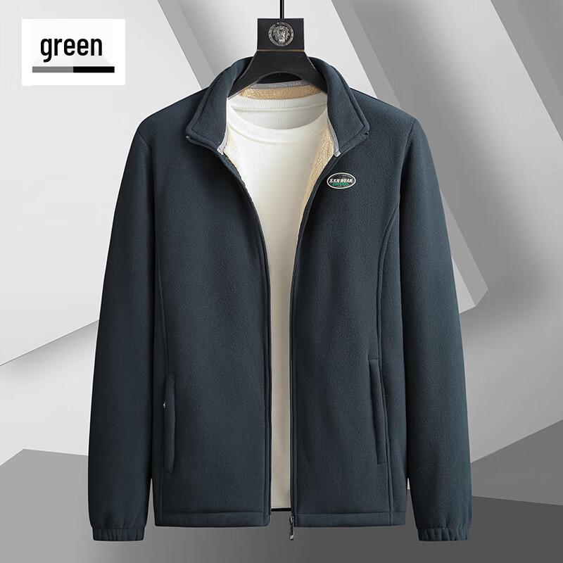 Dibenze Men's Plus Size Fleece Lined Jacket