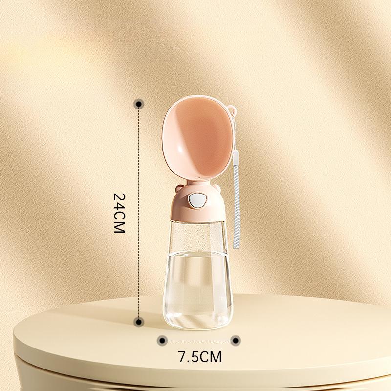 Portable Pet Water Cup For Dogs Outdoor Travel Automatic Drinking Bottle With Food Storage Compartment And Carrying Rope MIT
