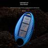 Carbon Fiber Key Case for 22 Nissan Models: Qashqai, X-Trail, Kicks, Murano, Tiida, Sylphy, Patrol, Teana.