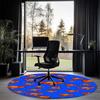 SUPERMAN Printed Round Rug Carpet Chair Rug Area Rug Entryway Doormats,for Office Chair Living Room Bedroom Kitchen Room.