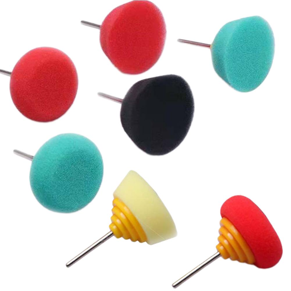 Mini Polishing Sponge Car Foam Drill Polishing Pad 3mm Shank Buffing Wheel Polishing Tools For Car Hub Steel Rim Burnishing