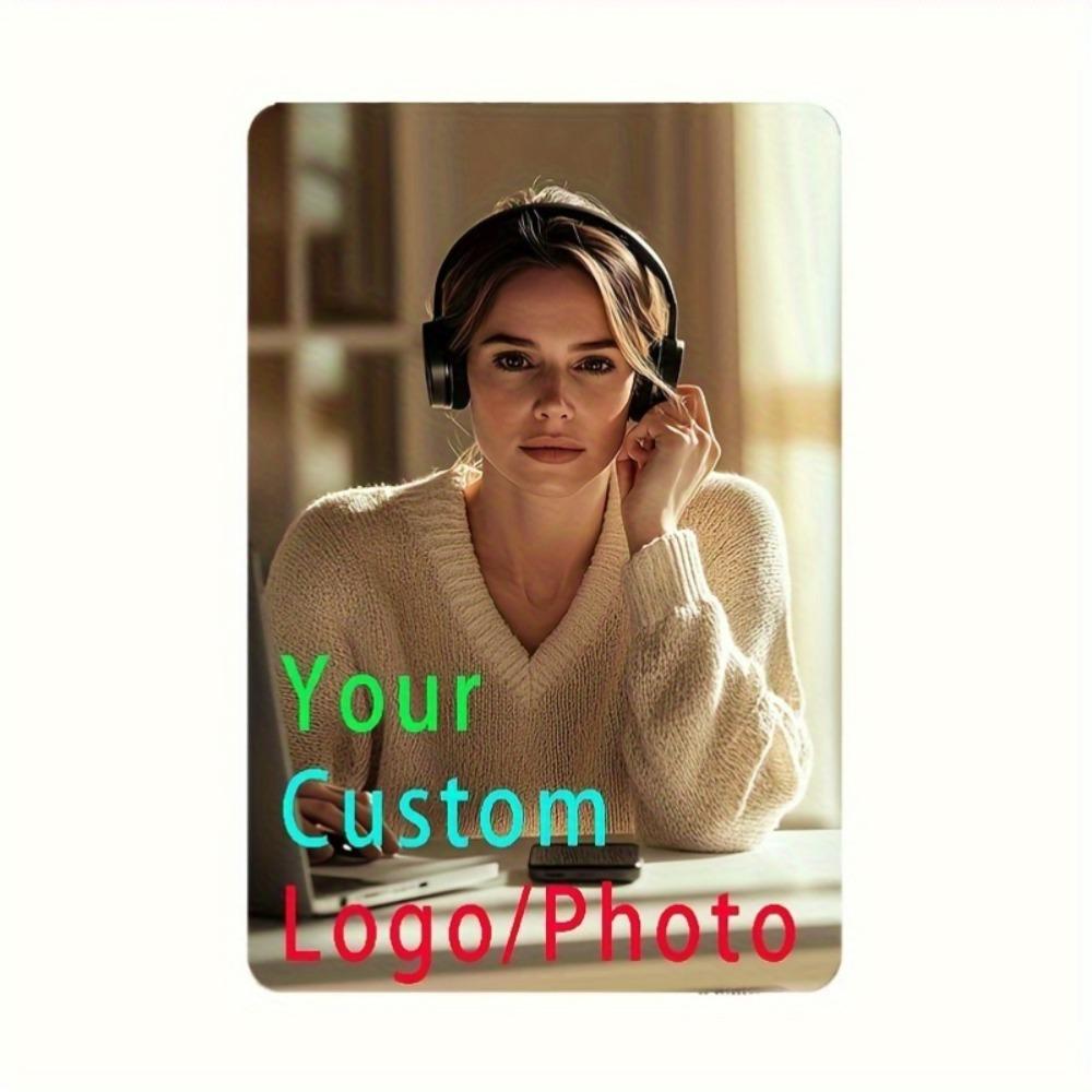 Customizable Waterproof Metal Wall Plaque Personalized Photo Logo Decor Easy Mount
