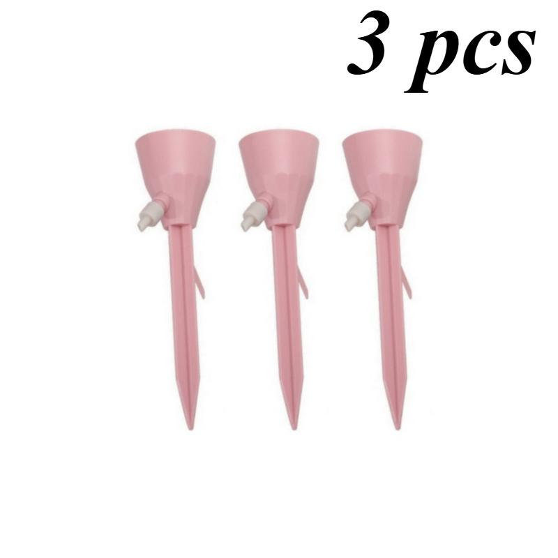 3pcs Automatic Watering Spike Set with Adjustable Flow Drip Irrigation Kit, Suitable for Indoor And Garden Plants, No Batteries Required
