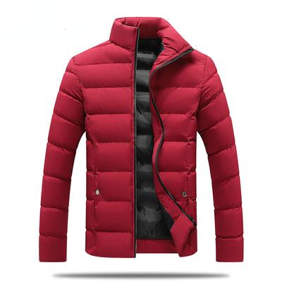 Verdickte Baumwolljacke mit Stehkragen für Herren, lässige Winterkleidung