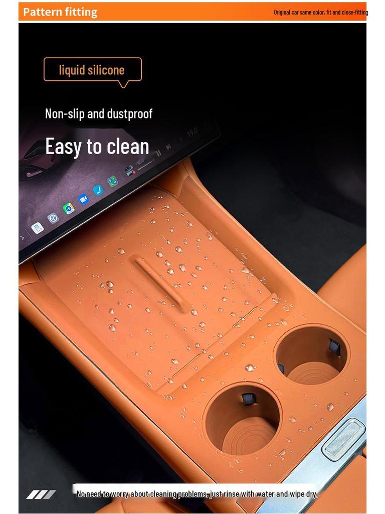 Silicone Mat for Xiaomi YU7: Central Control, Door Panel, Window Lift Handle Protection Pad, Interior Decoration.
