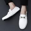 Women Comfort Flats Casual Slip on Men’s Moccasins Loafer Driving Shoes Unisex Plus Size White Shoes