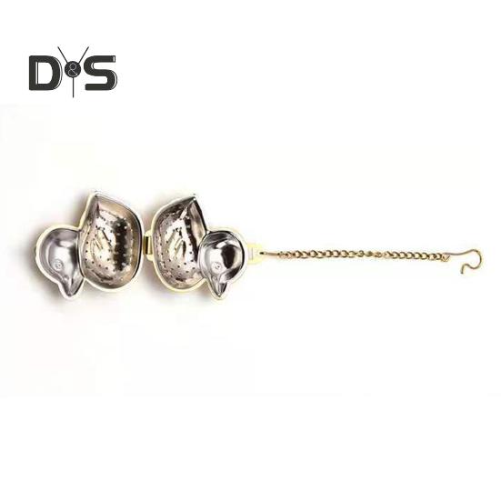 Stainless Steel Herbal Strainer Fine Mesh Wide Application Assorted Mini Duck Shape Tea Filter Household Supplies