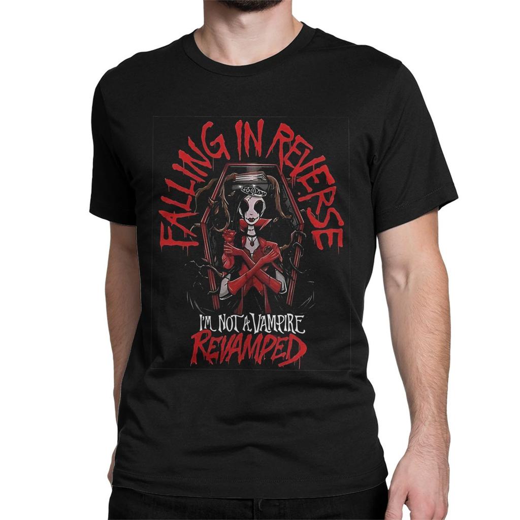 Falling In Reverse The Death T Shirts for Men Women Pure Cotton Casual T-Shirt Rock Music Tee Shirt Short Sleeve Clothing