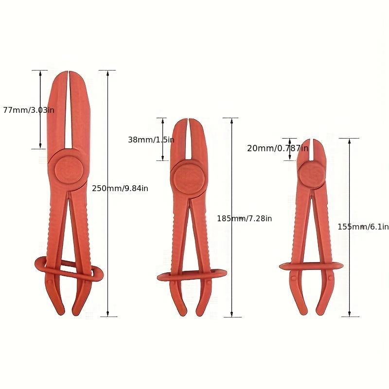 Set 3 buc/set Instrument clemă furtun nailon Clește clemă linie frână combustibil apă Instrument mâini libere Instrumente reparații auto Clești furtun