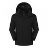 Personalized Windproof 3-in-1 Jacket: Solid Color, Custom Logo, Unisex Design, Thick Workwear
