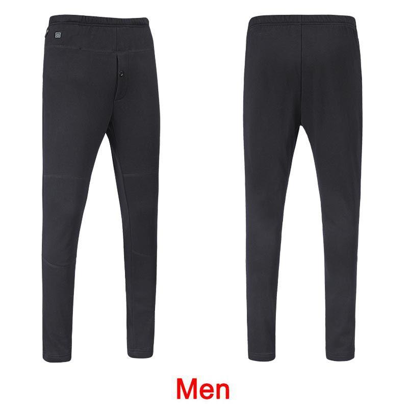 

Женские Мужские Электрические USB Подогреваемые Теплые Брюки Зимние Утепленные Брюки Эластичные Men(2 Heating Zones),2XL