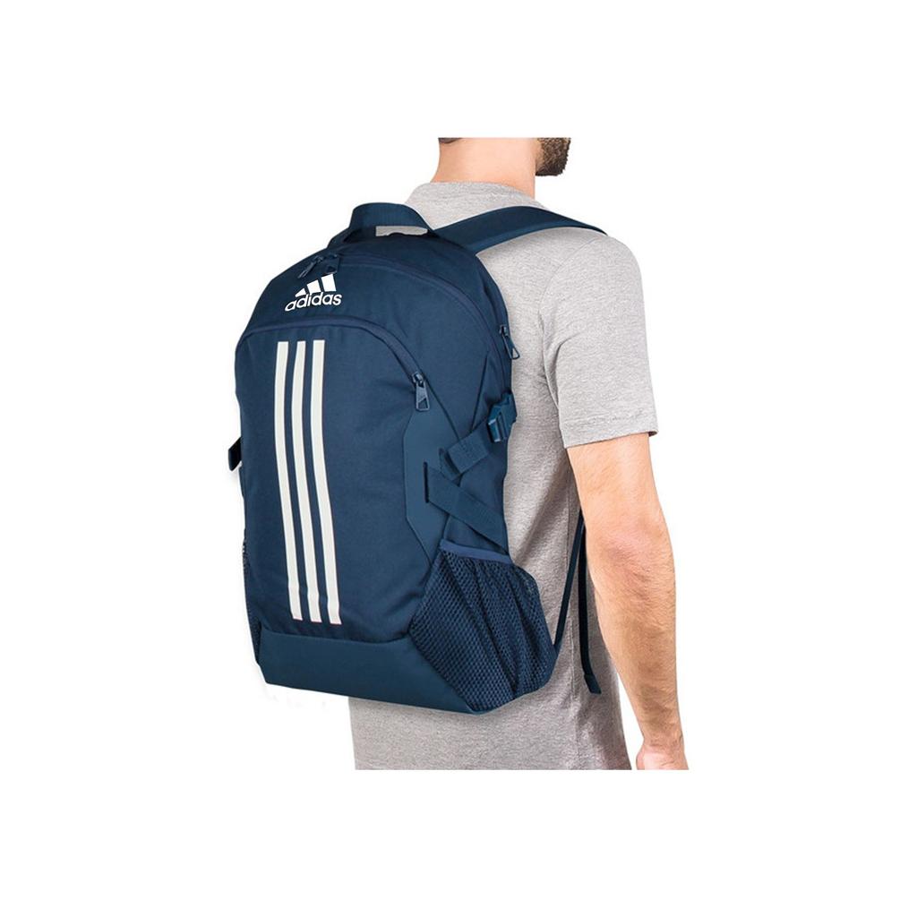 Adidas BP Power V Sports Polyester Backpack Unisex Backpack Navy-Blue Brown GL0952