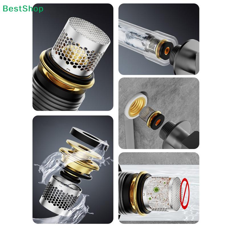 1/2" Universal Interface Brass Stop Valvewith Filter Screen, Durable Plumbing Fitting For Water Pipeline System