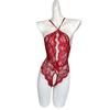 Sexy Hollow Breast Perspective Sex Underwear Pearl Breast Large Lace Open Door No-Take-Off Onesie