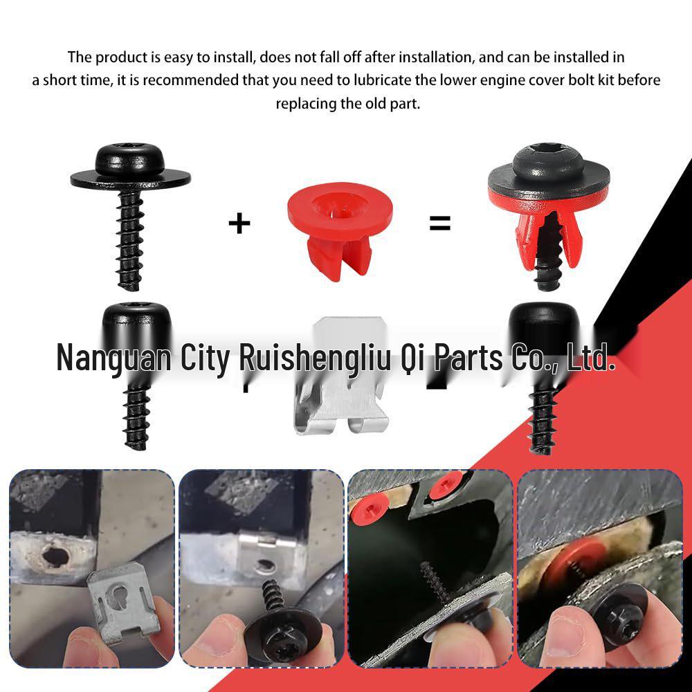 10x T30 Engine Splash Guard & Fender Liner Fasteners for Ford